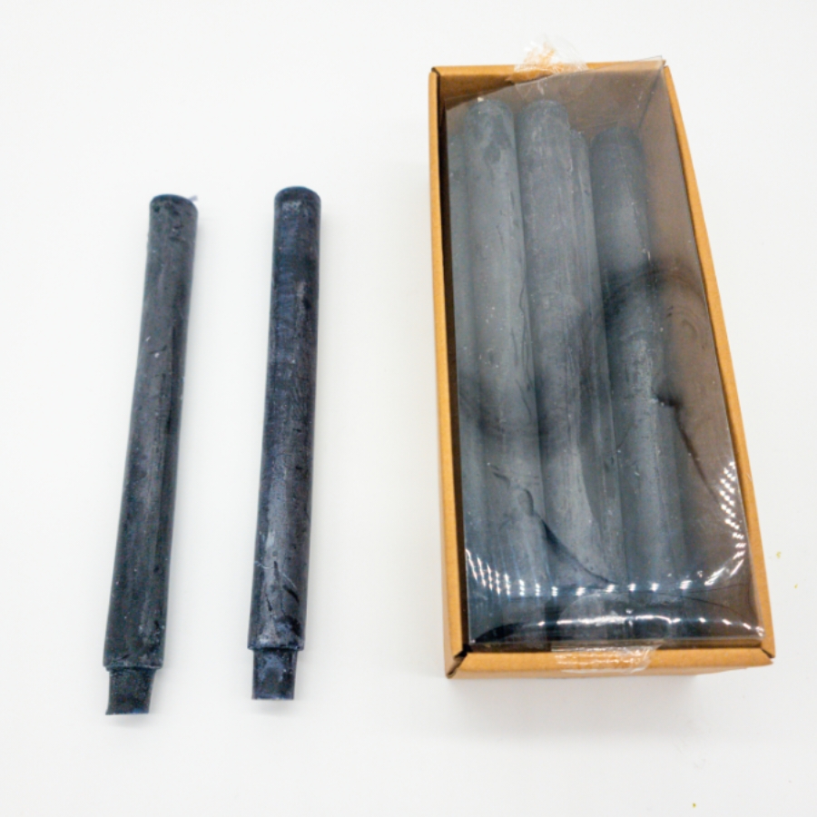 Taper Candle Black The Cracked Pot